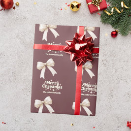 Brun kruvbuk - retro jul presentpapper