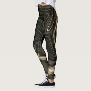 Brun kurvor eller undulering, brun mörkaste. leggings