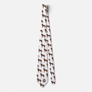 Brun Labrador Retriever Mönster Anpassad Monogram Slips