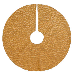 Brun läder, Closeup Struktur Background. Julgransmatta Borstad Polyester