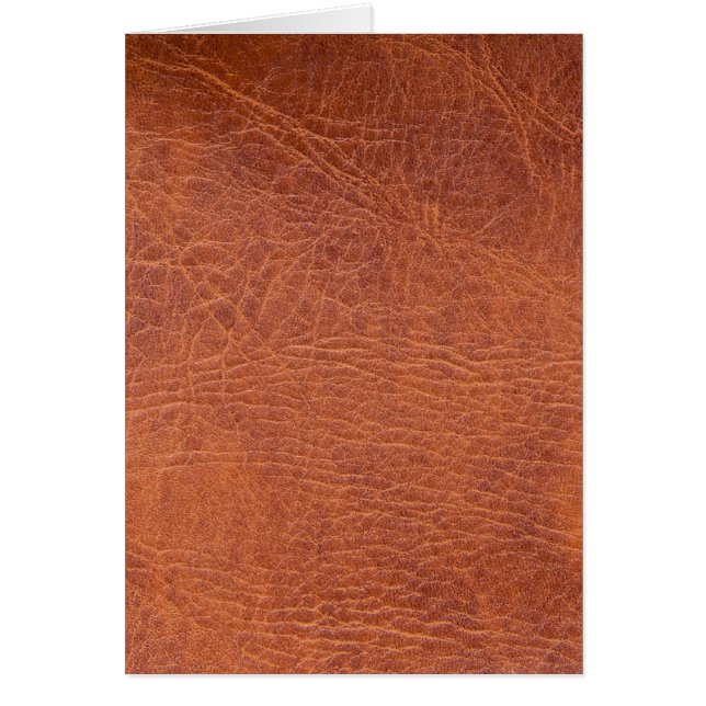 Brun läder OBS kort (Framsidan)