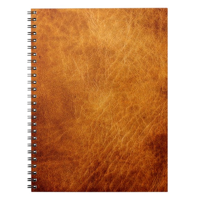 Brun läder struktur anteckningsbok (Framsidan)