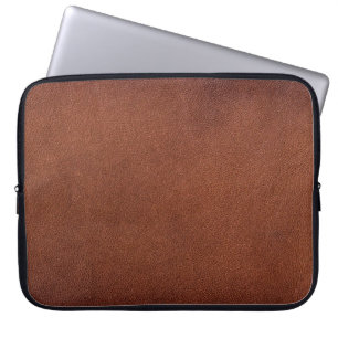 Brun läder struktur laptop fodral