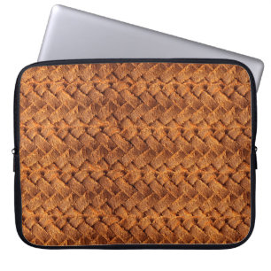 Brun läder, vävt bakgrundläder,brunt,backgr laptop fodral