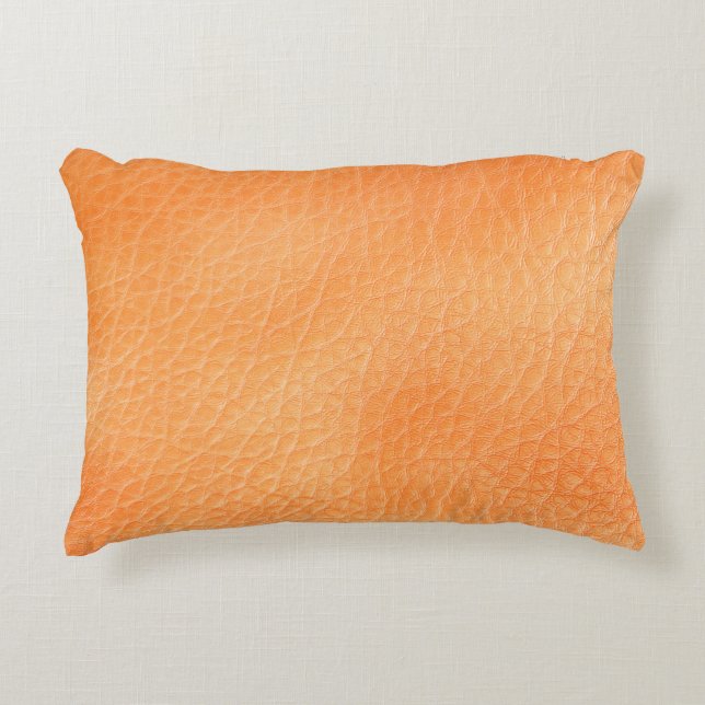  Brun läderbakgrund, abstrakt, tillbehör  Prydnadskudde (Framsidan)