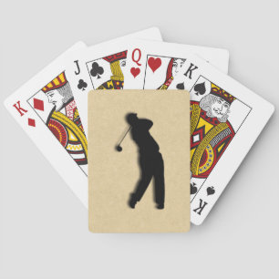 Brun lädergolf spel kort