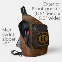 Brun läderimitation förlängd Mynt-insamlare