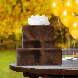 Brun läderliknande Jacka Presentpapper