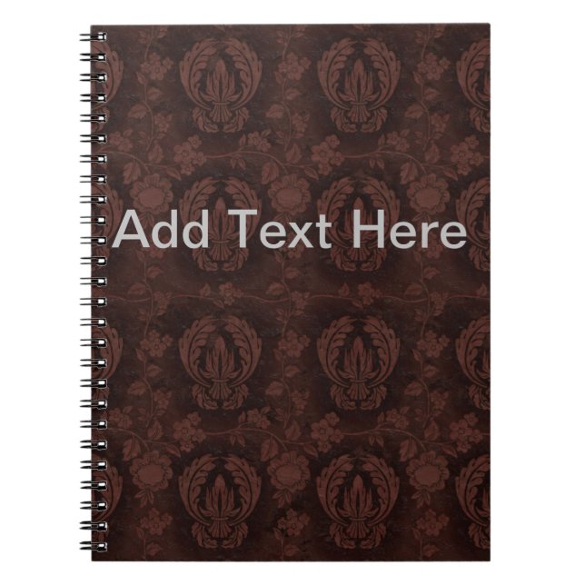 Brun lädertext anteckningsbok (Framsidan)