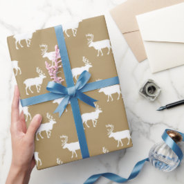 Brun Land, mönster, papper inslagning av Presentpapper