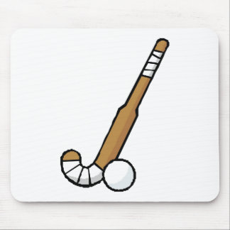 Brun landhockeypinne musmatta