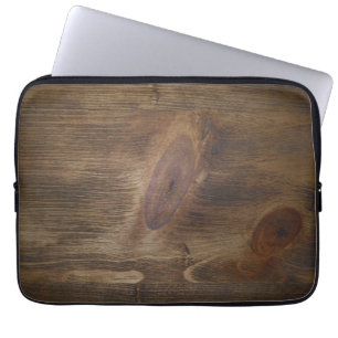 Brun lantlig Wood Lookbakgrund för mörk - 13" Laptop Fodral
