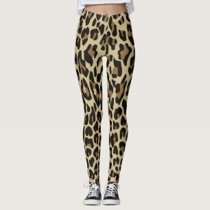 Brun leopard cheetah animal Leggings