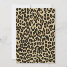 Brun leopard cheetah-djurtryckskort