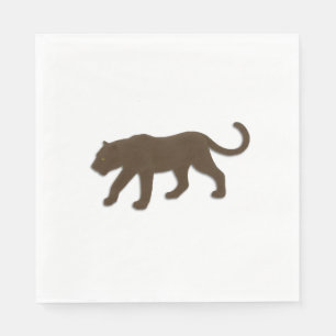 Brun leopard pappersservett