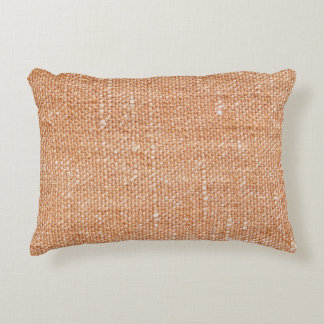 Brun linnekanvasstrukturbakgrund prydnadskudde