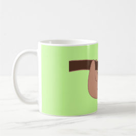 Brun log Sloth med Heart Nose Kaffemugg