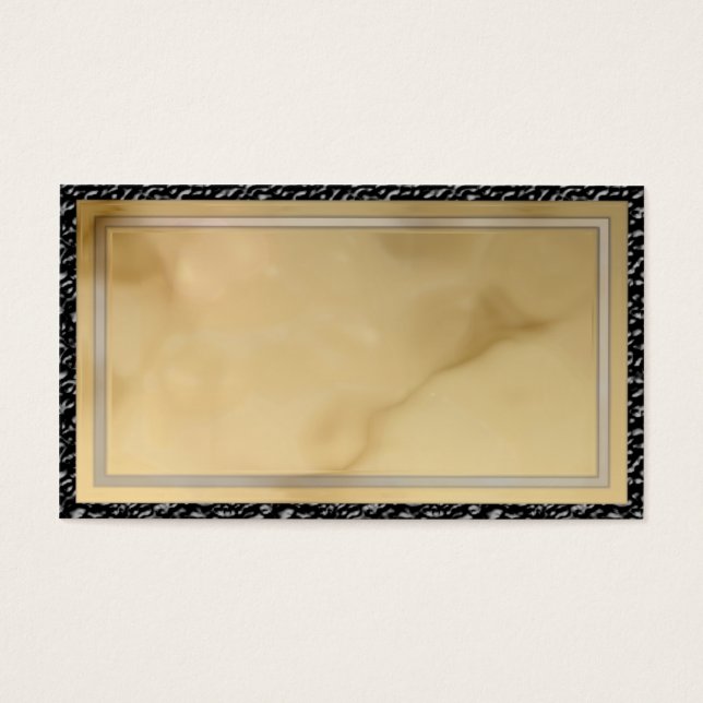 brun marmor visitkort (Framsidan)