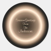 Brun med Cream Julafton med lysande cirkel