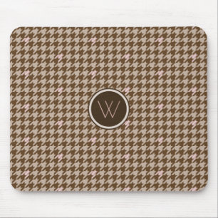 Brun med Houndstooth Mousepad från Ro Guld Musmatta
