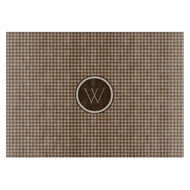 Brun med Ro Guld Houndstooth-spets (Framsidan)
