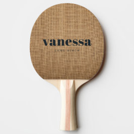 Brun Minimal Modern Klassisk Namn på BordsTennisra Pingisracket