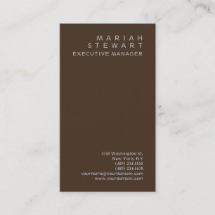 Brun, minimalistisk Elegant - sofistikerad modern Visitkort