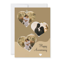 Brun minimalistisk minnesdag - fotokollage