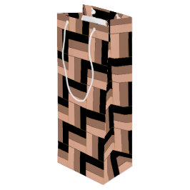 Brun Mocha, svart, geometriska rektanglar