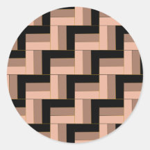 Brun Mocha, svart, geometriska rektanglar