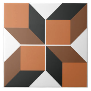 Brun modul 5 stor keramisk panel kakelplatta