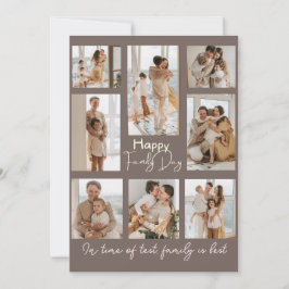 Brun Multi Photo Fars dag Helgdag Card Tack Kort