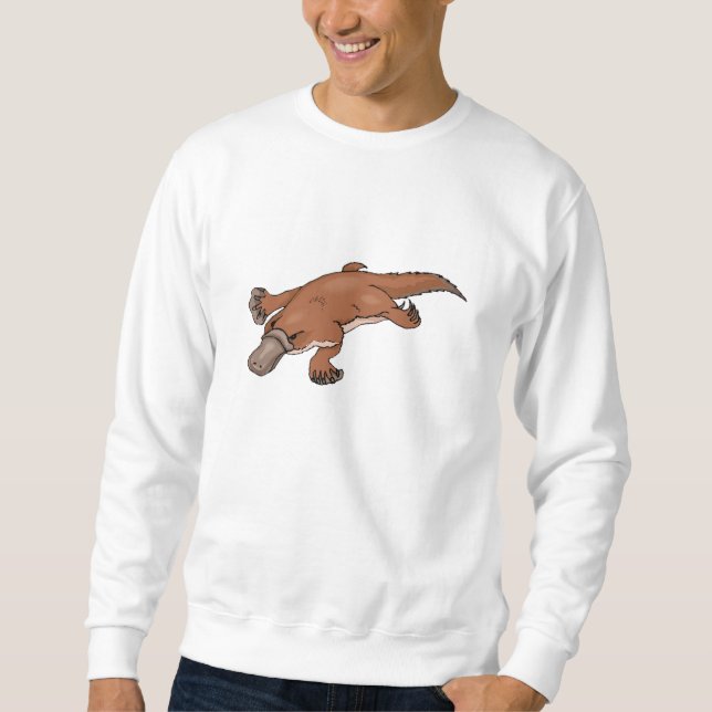 Brun näbbdjur sweatshirt (Framsida)