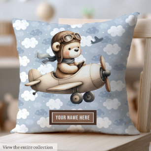 Brun Nalle Baby Shower Pillow Gift Idea Kudde