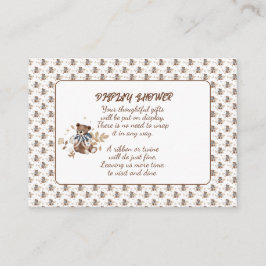 Brun Nalle Det är en pojke! Shower Tilläggskort