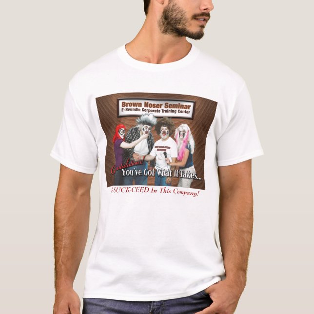 Brun näsTshirt T Shirt (Framsida)