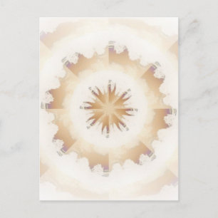 Brun naturKaleidoscope Vykort