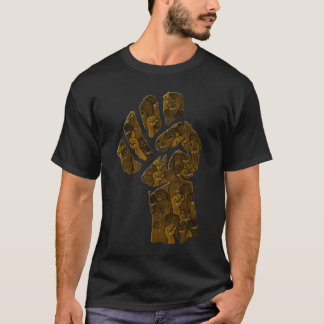 Brun näve t-shirt