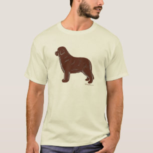 Brun Newfoundland hund T Shirt