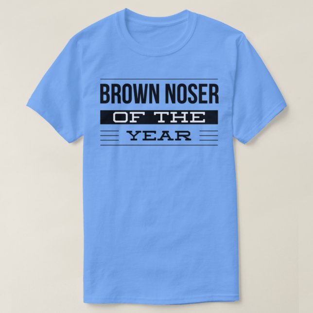 Brun noser för årets pris  t shirt (Design framsida)