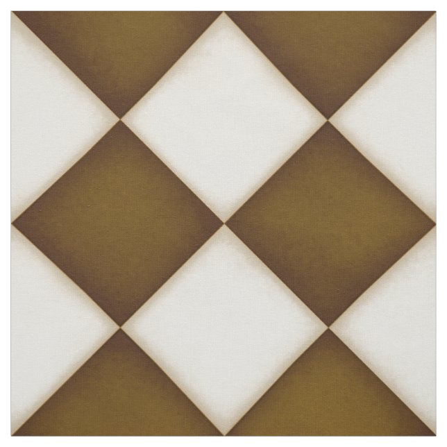 Brun och antikvita diamanter (stor ) tyg (Provkarta)