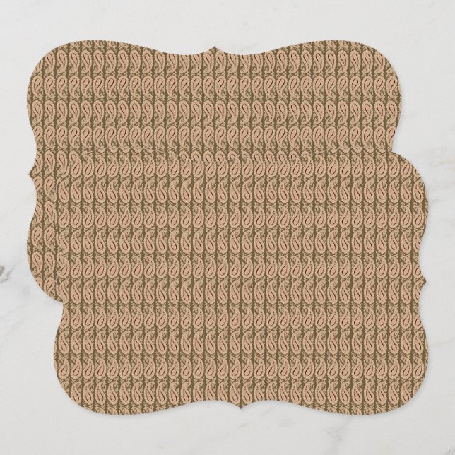 Brun- och Beige-bakgrund med Vågigt design (Fram/baksida)