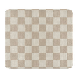 Brun och Beige Checkerboard