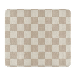 Brun och Beige Checkerboard