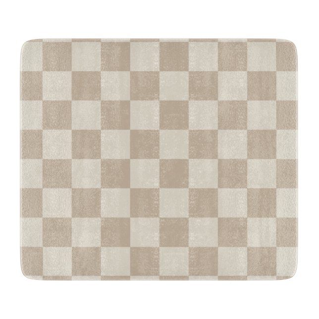 Brun och Beige Checkerboard (Framsidan)