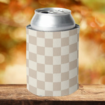 Brun och Beige Checkerboard