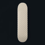 Brun och Beige Checkerboard Mini Skateboard Bräda 18,5 Cm<br><div class="desc">Brun och Beige Checkerboard</div>