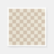 Brun och Beige Checkerboard