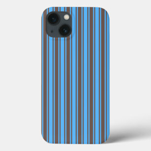 Brun och blå kandy rand Fodral-Mate iphone case