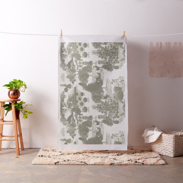 Brun och Cream Jul Vinter Wonderland 30 tum Tyg (In Situ)